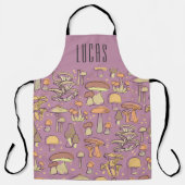 Tablier Espace d'ameublement de champignons de texte perso (Recto)