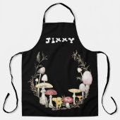 Tablier Espace d'ameublement de champignons de texte perso (Recto)