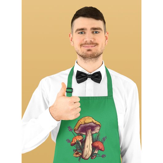 Tablier Espace d'ameublement de champignons de texte perso