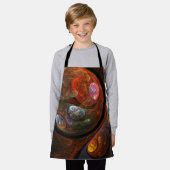 Tablier Espace d'art Abstrait de connexion fluide (Porté)