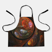 Tablier Espace d'art Abstrait de connexion fluide (Recto)