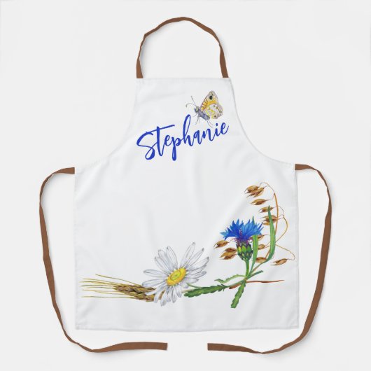 Tablier Espace de conception de marque Blue White (Recto)