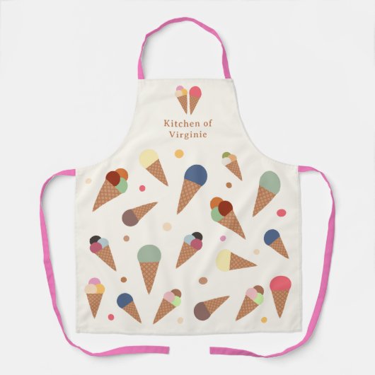 Tablier Espace de crème glacée (Recto)