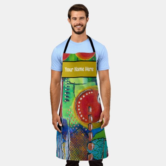 Tablier Espace de peinture Abstrait (Porté)