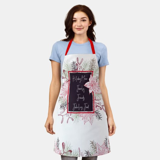 Tablier Espace d'impression complet du menu Vacances (Porté)