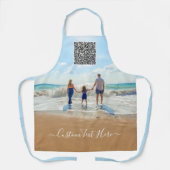 Tablier Espace photo et texte personnalisé avec votre code (Recto)