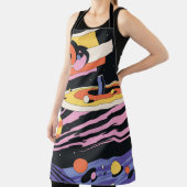 Tablier Espace psychédélique : formes géométriques les ann (Insitu)