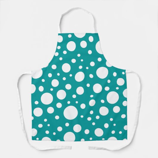 Tablier Espace turquoise (Recto)