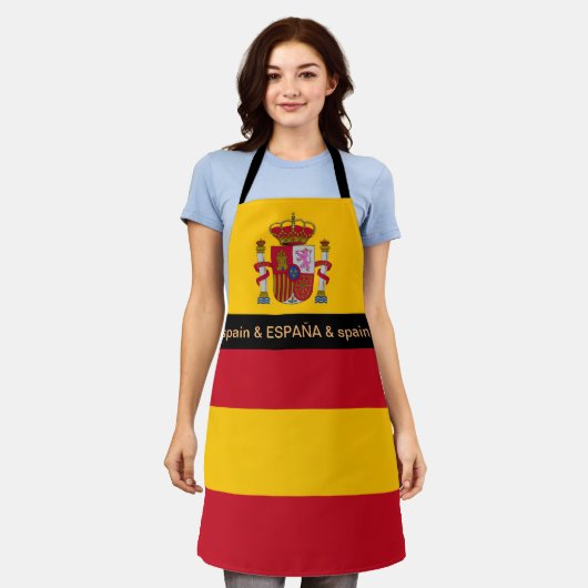 Tablier Espagne Cuisine, España, Espagne Drapeau Cuisine C (Porté)