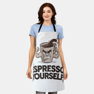 Tablier Espresso Yourself - Amusant café design