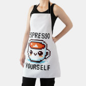 Tablier Espresso Yourself - Drôle Pixel Art Conception Caf (Insitu)