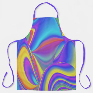 Tablier Esprit de Brise d'Été, Abstrait 3D Rainbowart