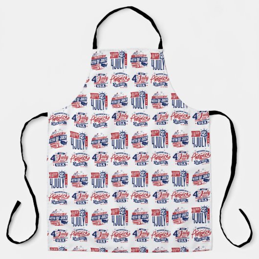 Tablier Esprit d'indépendance 4 juillet (Recto)