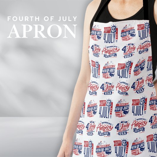Tablier Esprit d'indépendance 4 juillet