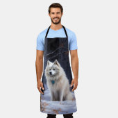 Tablier Esquimau Américain Laisser Neige Noël (Porté)