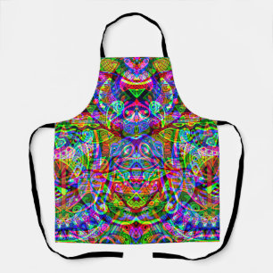 Tablier Esquisse Imaginaire Art - Neon Abstrait Maj 3