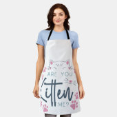 Tablier Est-ce que tu m'as chaton maman chat apron (Porté)