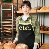 Tablier etc. Typographie moderne moderne moderne noir et j