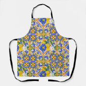 Tablier été, agrumes, sicilienne, style méditerranéen, cit (Recto)