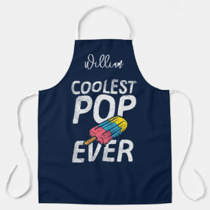 Tablier Été BBQ Grill Pop Personnalisé pour Papa Cool