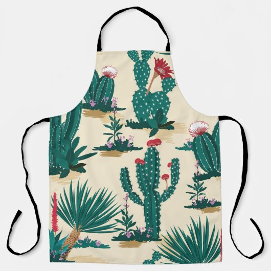 Tablier Été Cactus Blooming Desert Print (Recto)