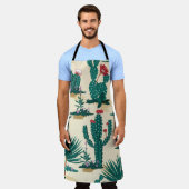 Tablier Été Cactus Blooming Desert Print (Porté)