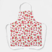 Tablier Eté Fruity Fun Watermelons Aquarelle colorée (Recto)