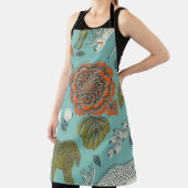 Tablier Eté Jardin Cerf Illustration transparente. (Insitu)