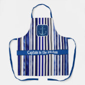 Tablier Été Moderne Marine Blue Boat Stripes Collection (Recto)