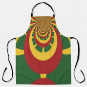 Tablier Été Rouge Golden Green One Love Colors (Recto)