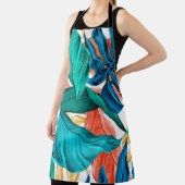 Tablier été tropical feuille exotique (Insitu)