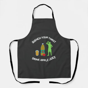 Tablier Étend ta soif. Boire du jus de pomme