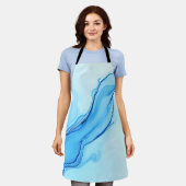 Tablier Éthéal Blue Liquide Art Éperal (Porté)