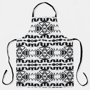 Tablier Ethnic Aztec, Motif Vintage à rayures.