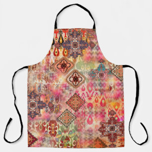 Tablier Ethnic Digital Abstrait Motif sans fil