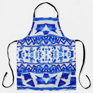 Tablier Ethnic Indigo Arrow Native Motifs