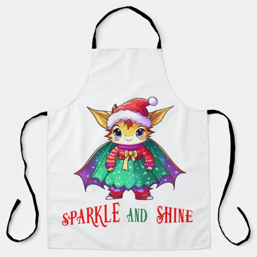 Tablier Étincelle et brille Dragon (Recto)