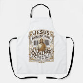Tablier Étiquette de code-barres Jésus Rachetée Jésus Code (Recto)