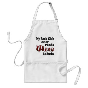 Tablier Étiquettes de vin de club de lecture