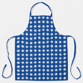Tablier Étoiles blanches sur le Motif du drapeau bleu amér (Recto)