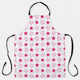 Tablier étoiles colorées sans faille motif, étoiles roses