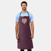 Tablier Étoiles dans les coeurs sur le port tout-en-dessus (Porté)