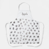 Tablier étoiles métalliques - argent (Recto)