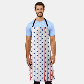 Tablier Étoiles patriotiques et rayures motif (Porté)