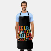 Tablier Étrange enseignant construire personnage Enseignan (Porté)
