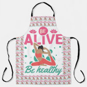 Tablier Être en vie, être en santé - Yoga & bien-être insp (Recto)