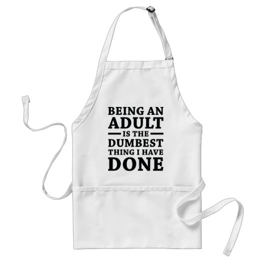 Tablier Être Un Adulte (Devant)