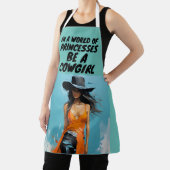 TABLIER ÊTRE UNE COWGIRL LADIES KITCHEN APRON (Insitu)