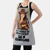 TABLIER ÊTRE UNE COWGIRL LADIES KITCHEN APRON (Insitu)