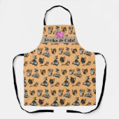 Tablier Étude utile Chats jaune Débardeur (Recto)